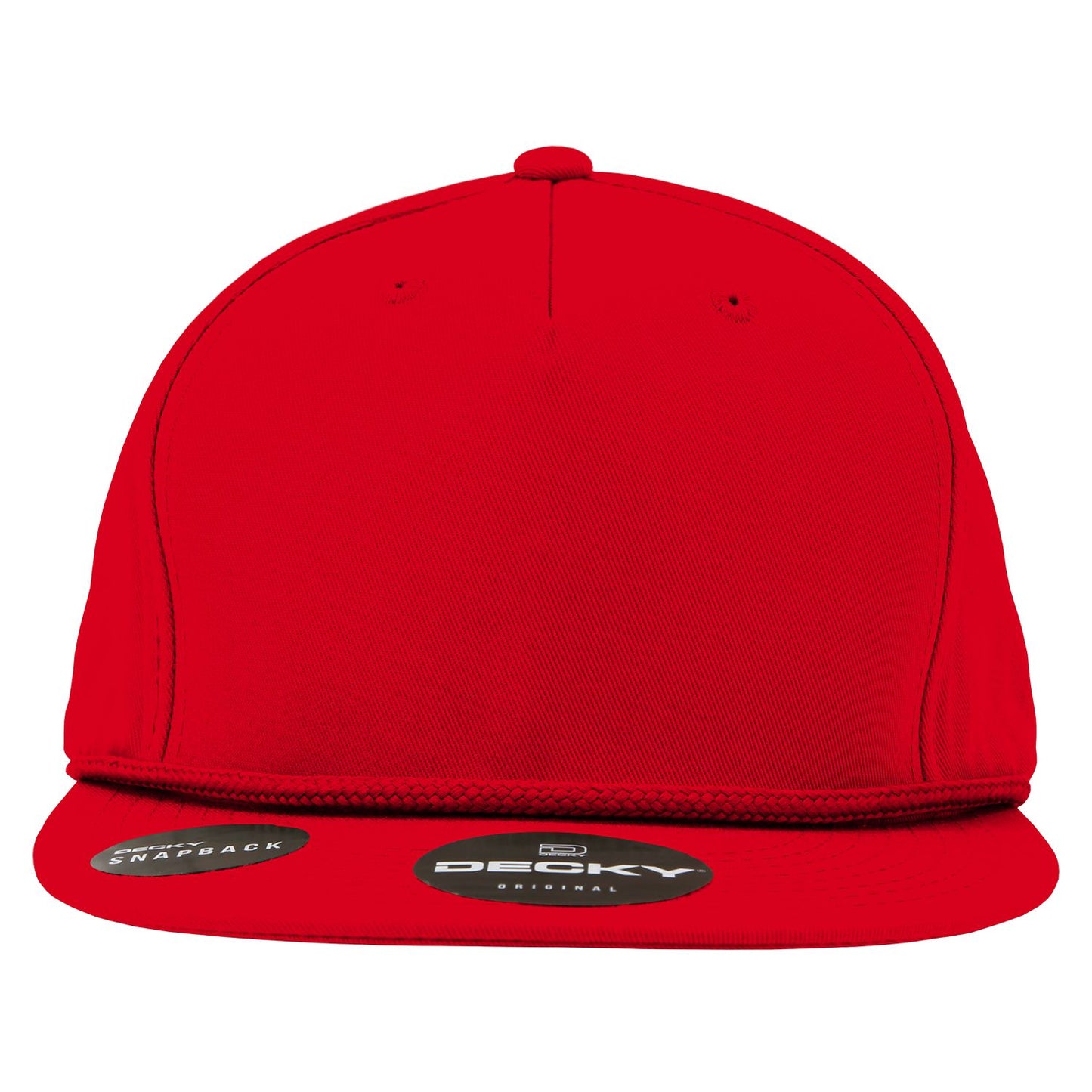 Decky 1041 5 Panel High Profile Structured Cotton Blend Snapback Hat - Blank