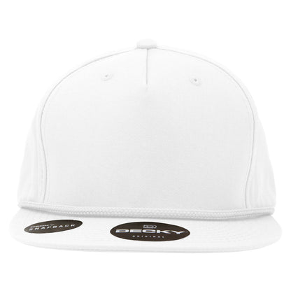 Decky 1041 5 Panel High Profile Structured Cotton Blend Snapback Hat - Blank