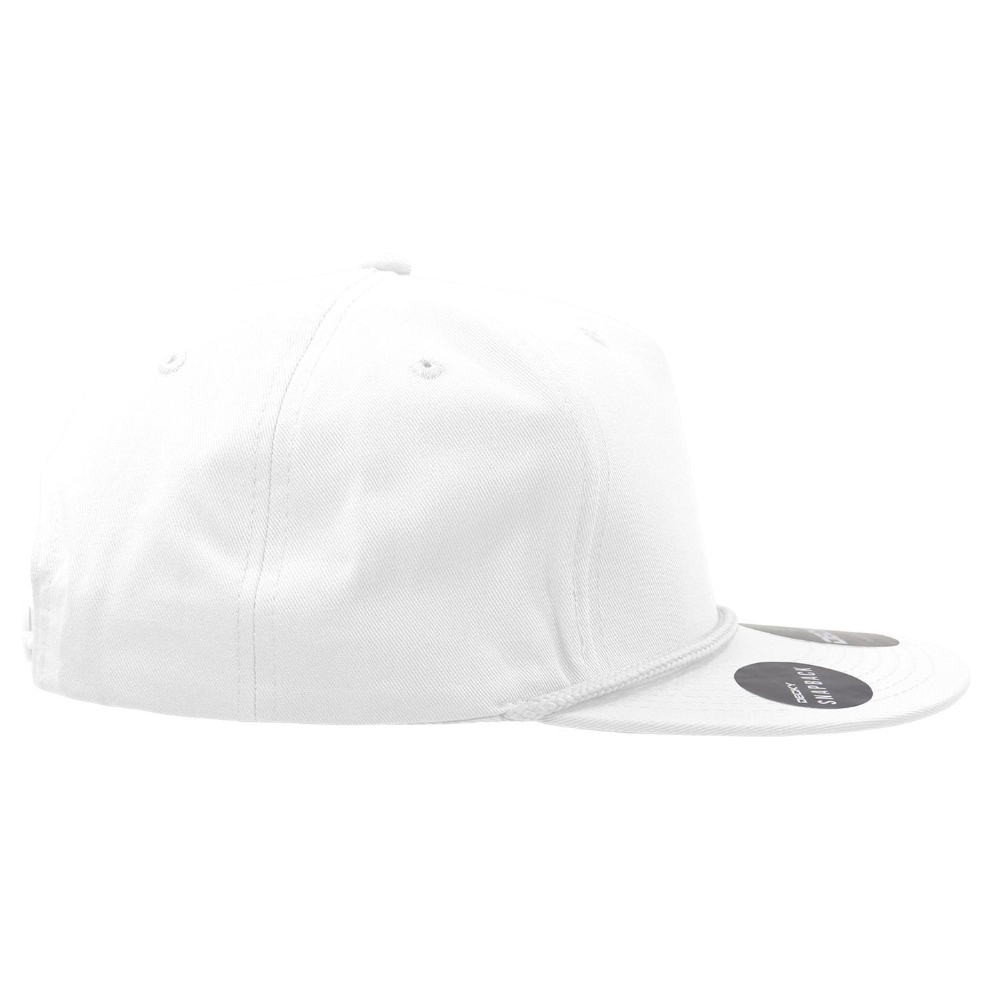 Decky 1041 5 Panel High Profile Structured Cotton Blend Snapback Hat - Blank