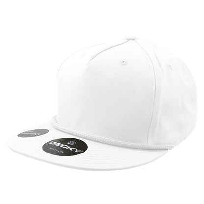 Decky 1041 5 Panel High Profile Structured Cotton Blend Snapback Hat - Blank