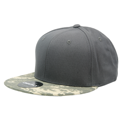 Decky 1047 Digital Camo Snapback Cap 6 Panel Camouflage Flat Bill Hat