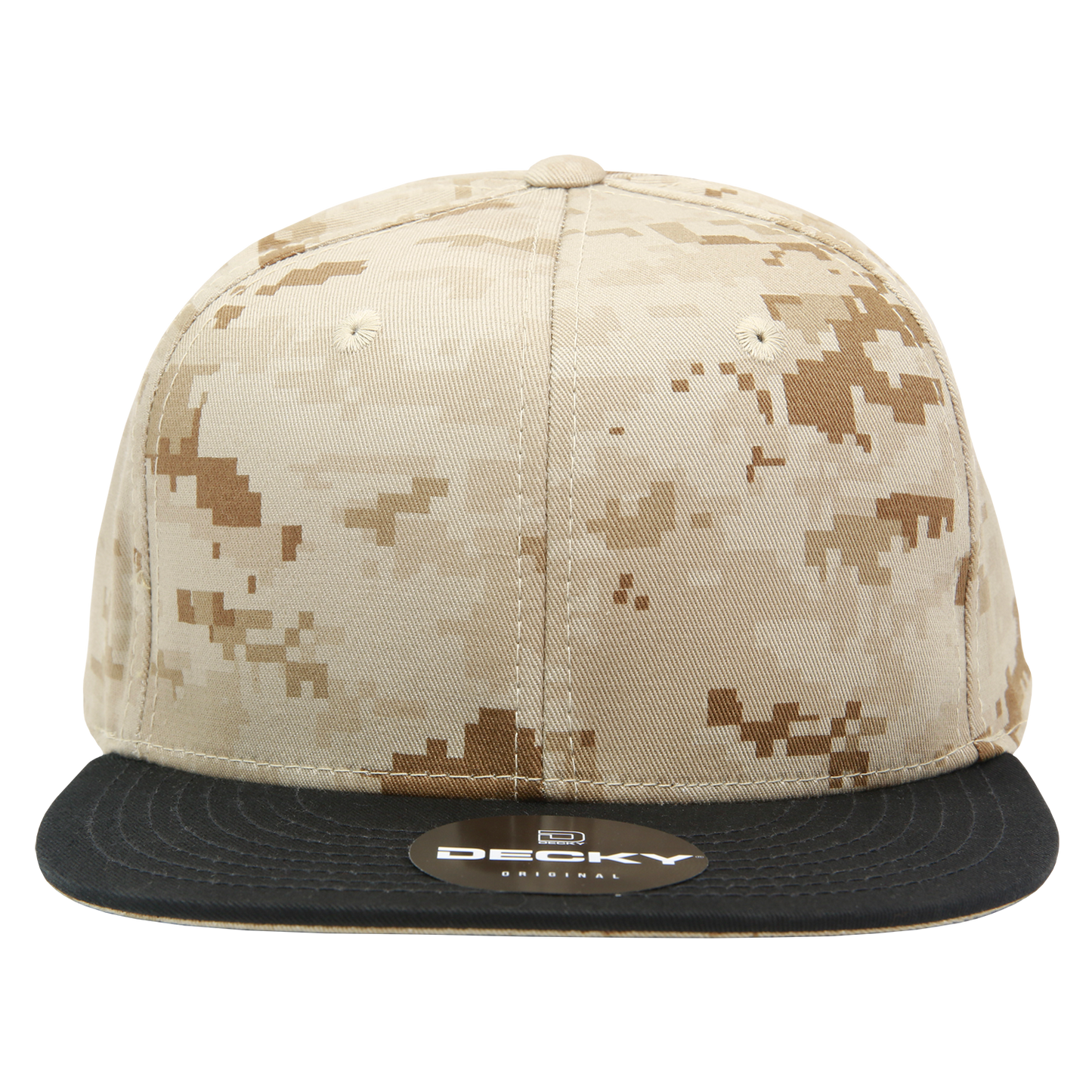 Decky 1047 Digital Camo Snapback Cap 6 Panel Camouflage Flat Bill Hat