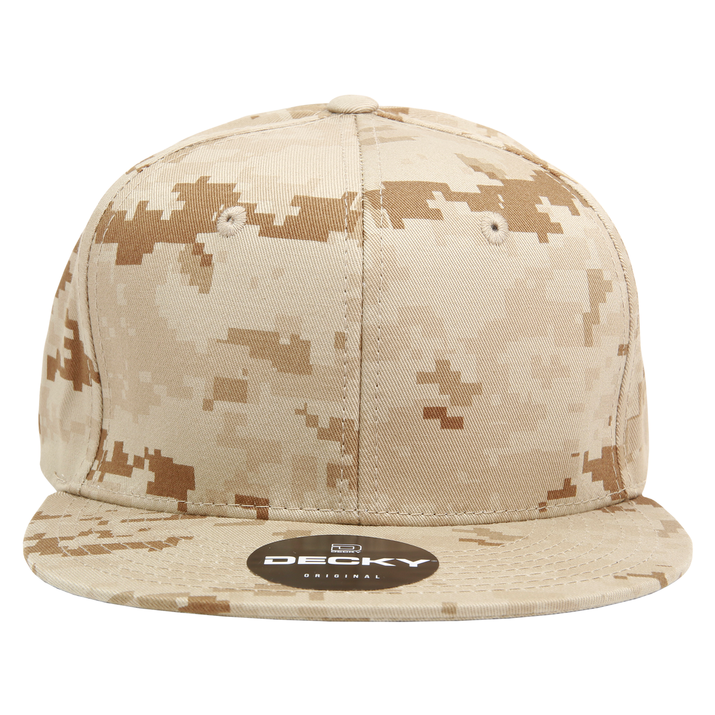 Decky 1047 Digital Camo Snapback Cap 6 Panel Camouflage Flat Bill Hat