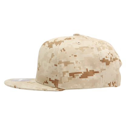 Decky 1047 Digital Camo Snapback Cap 6 Panel Camouflage Flat Bill Hat