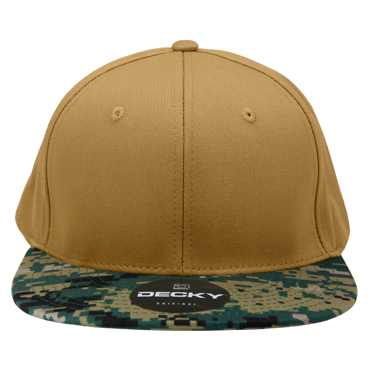 Decky 1047 Digital Camo Snapback Cap 6 Panel Camouflage Flat Bill Hat