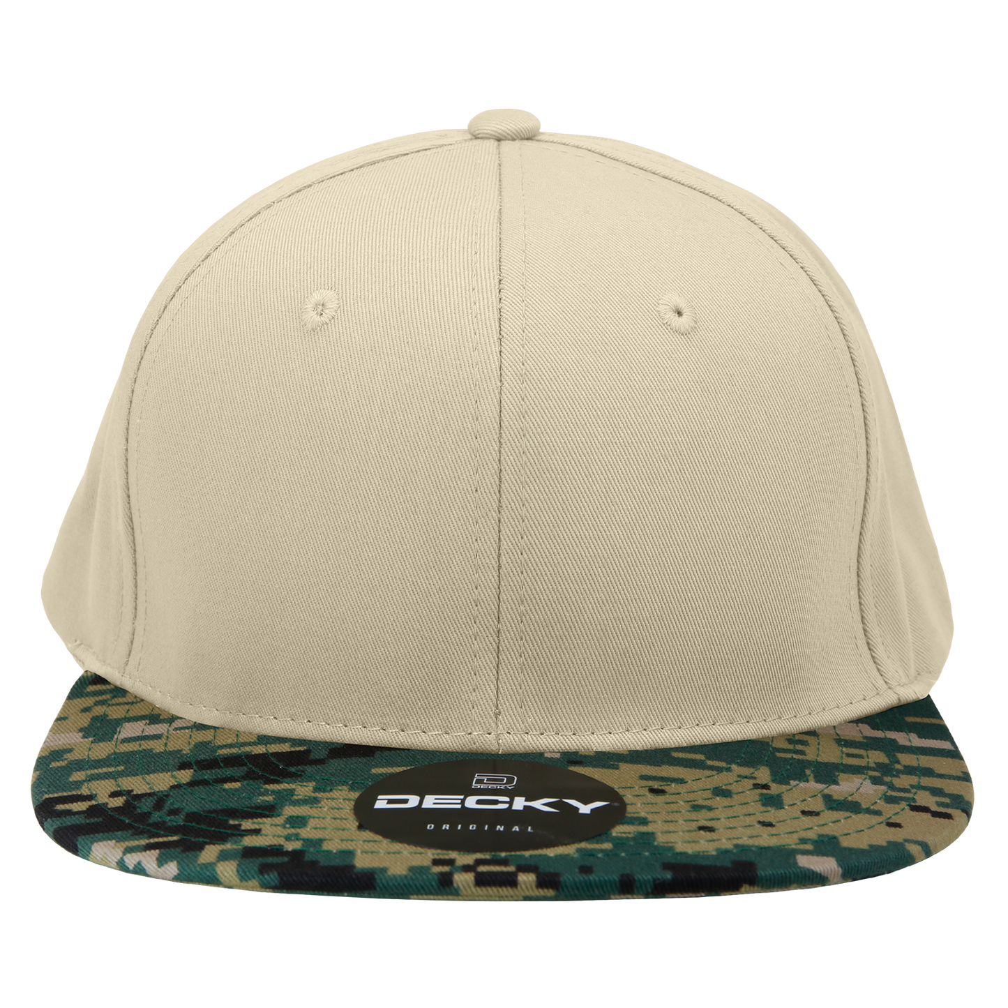 Decky 1047 Digital Camo Snapback Cap 6 Panel Camouflage Flat Bill Hat