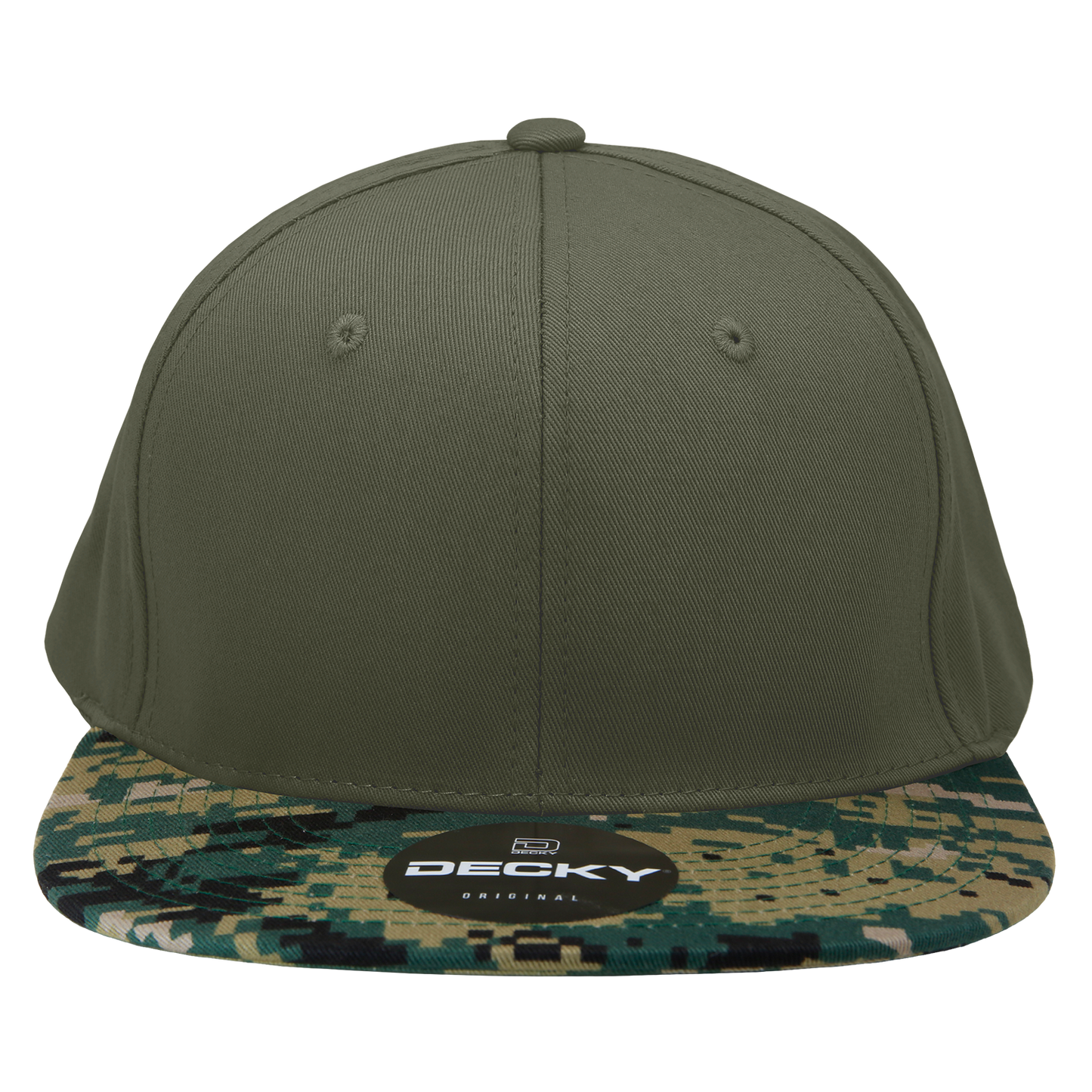 Decky 1047 Digital Camo Snapback Cap 6 Panel Camouflage Flat Bill Hat