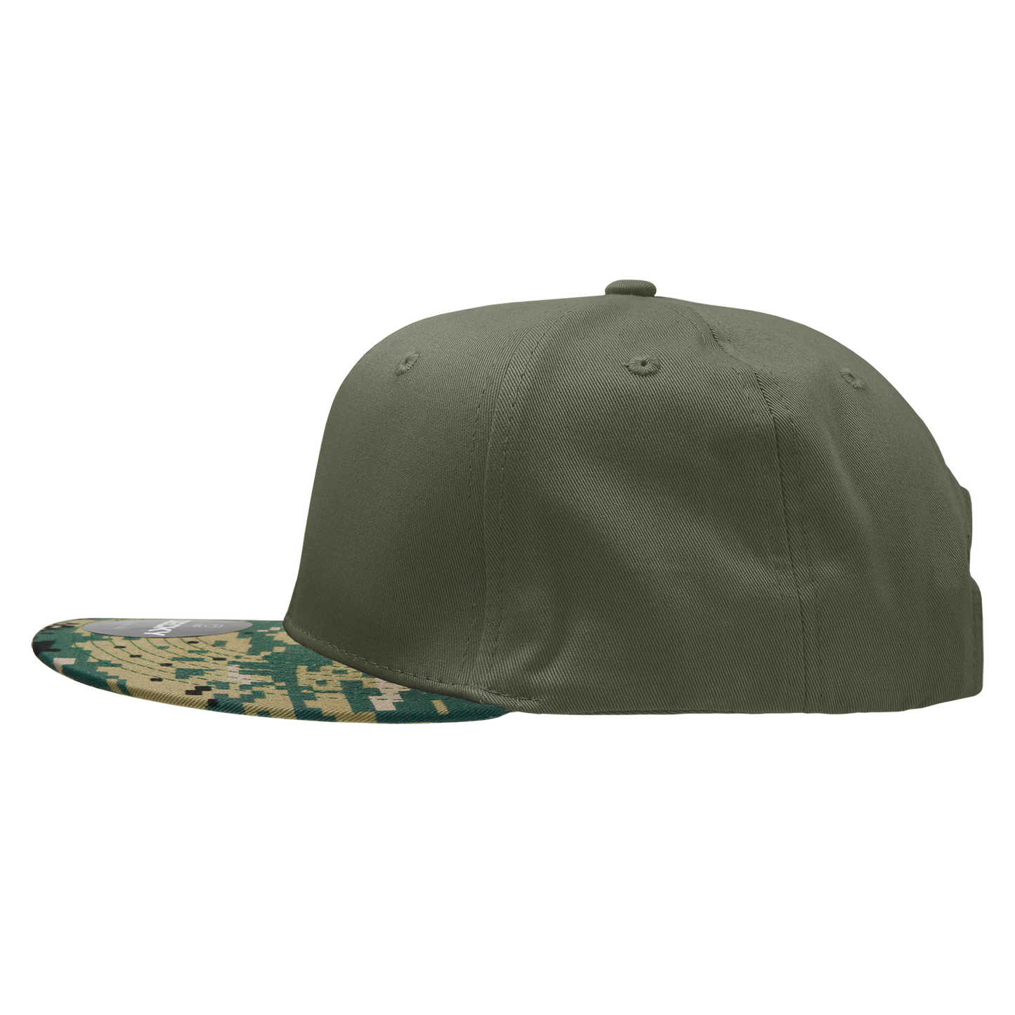 Decky 1047 Digital Camo Snapback Cap 6 Panel Camouflage Flat Bill Hat