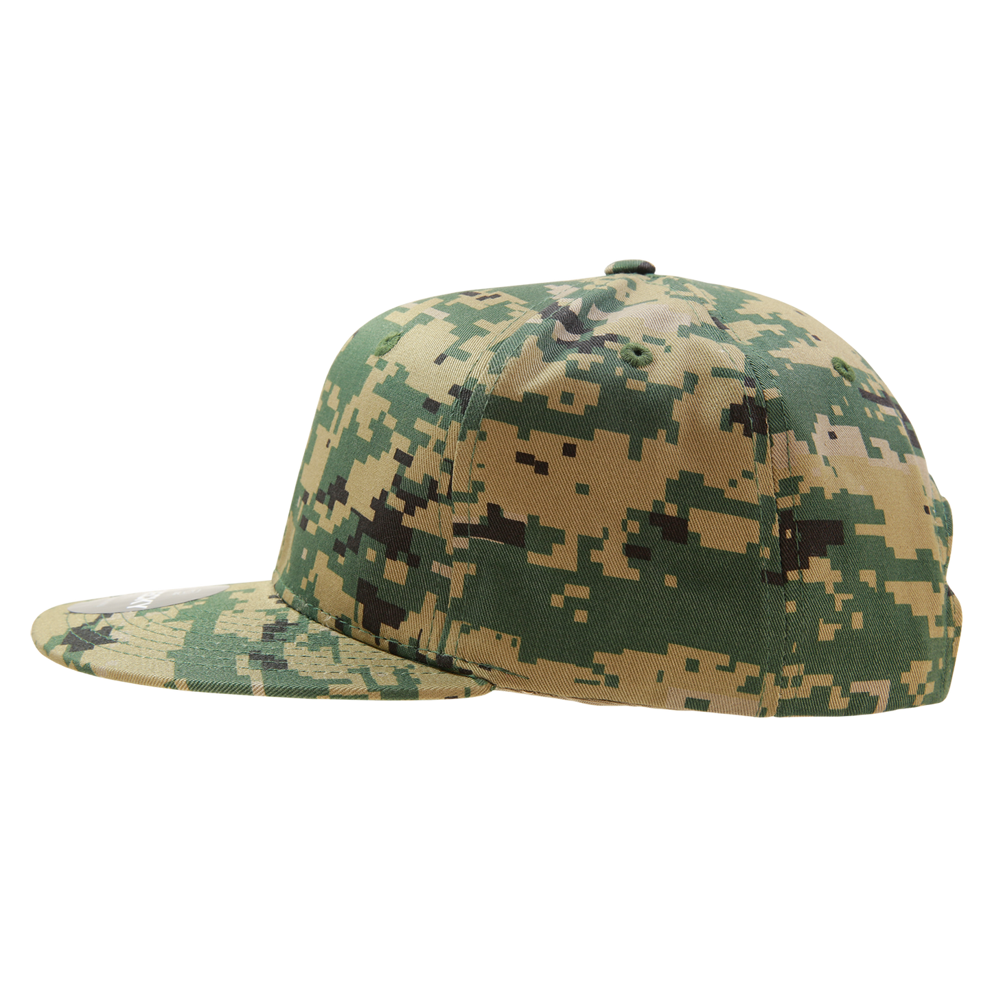 Decky 1047 Digital Camo Snapback Cap 6 Panel Camouflage Flat Bill Hat