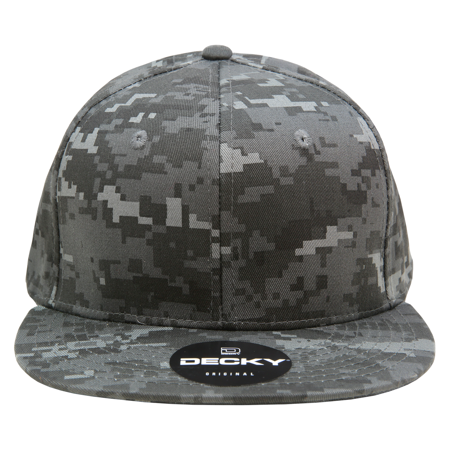 Decky 1047 Digital Camo Snapback Cap 6 Panel Camouflage Flat Bill Hat