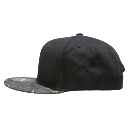 Decky 1047 Digital Camo Snapback Cap 6 Panel Camouflage Flat Bill Hat