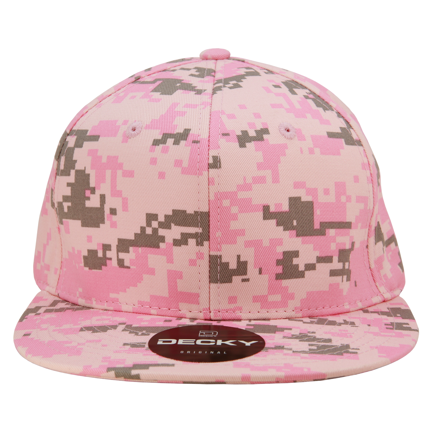 Decky 1047 Digital Camo Snapback Cap 6 Panel Camouflage Flat Bill Hat