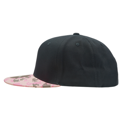 Decky 1047 Digital Camo Snapback Cap 6 Panel Camouflage Flat Bill Hat