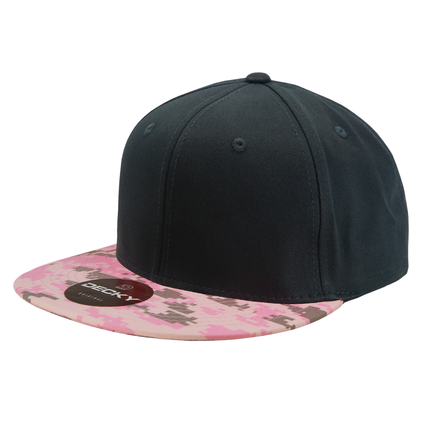 Decky 1047 Digital Camo Snapback Cap 6 Panel Camouflage Flat Bill Hat