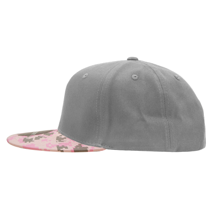 Decky 1047 Digital Camo Snapback Cap 6 Panel Camouflage Flat Bill Hat