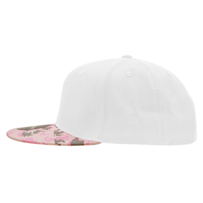 Decky 1047 Digital Camo Snapback Cap 6 Panel Camouflage Flat Bill Hat