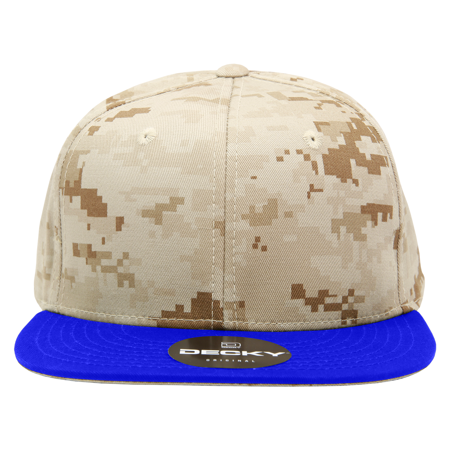 Decky 1047 Digital Camo Snapback Cap 6 Panel Camouflage Flat Bill Hat