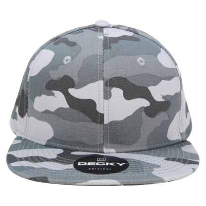 Decky 1047 Digital Camo Snapback Cap 6 Panel Camouflage Flat Bill Hat