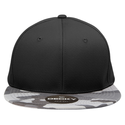 Decky 1047 Digital Camo Snapback Cap 6 Panel Camouflage Flat Bill Hat