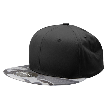 Decky 1047 Digital Camo Snapback Cap 6 Panel Camouflage Flat Bill Hat