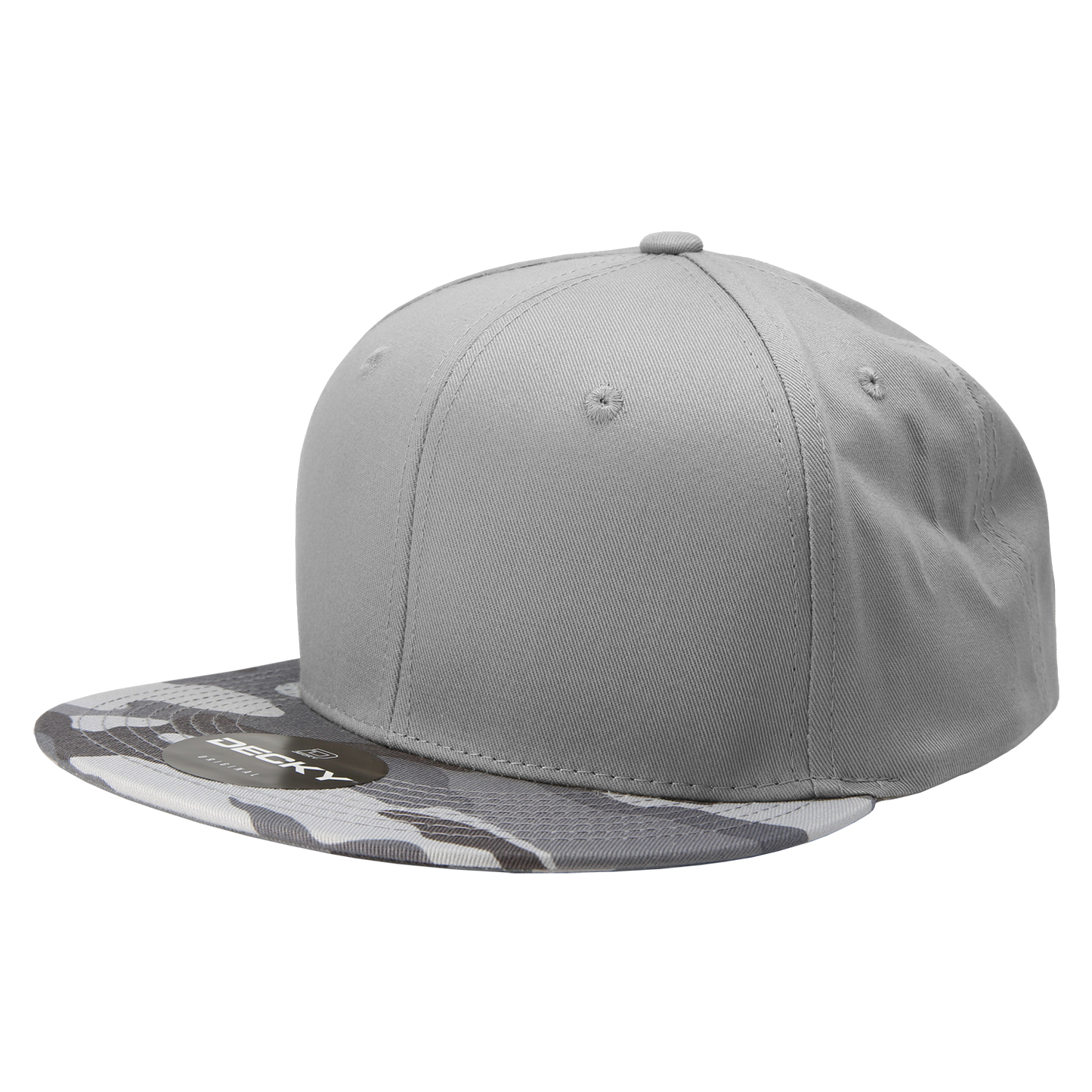 Decky 1047 Digital Camo Snapback Cap 6 Panel Camouflage Flat Bill Hat