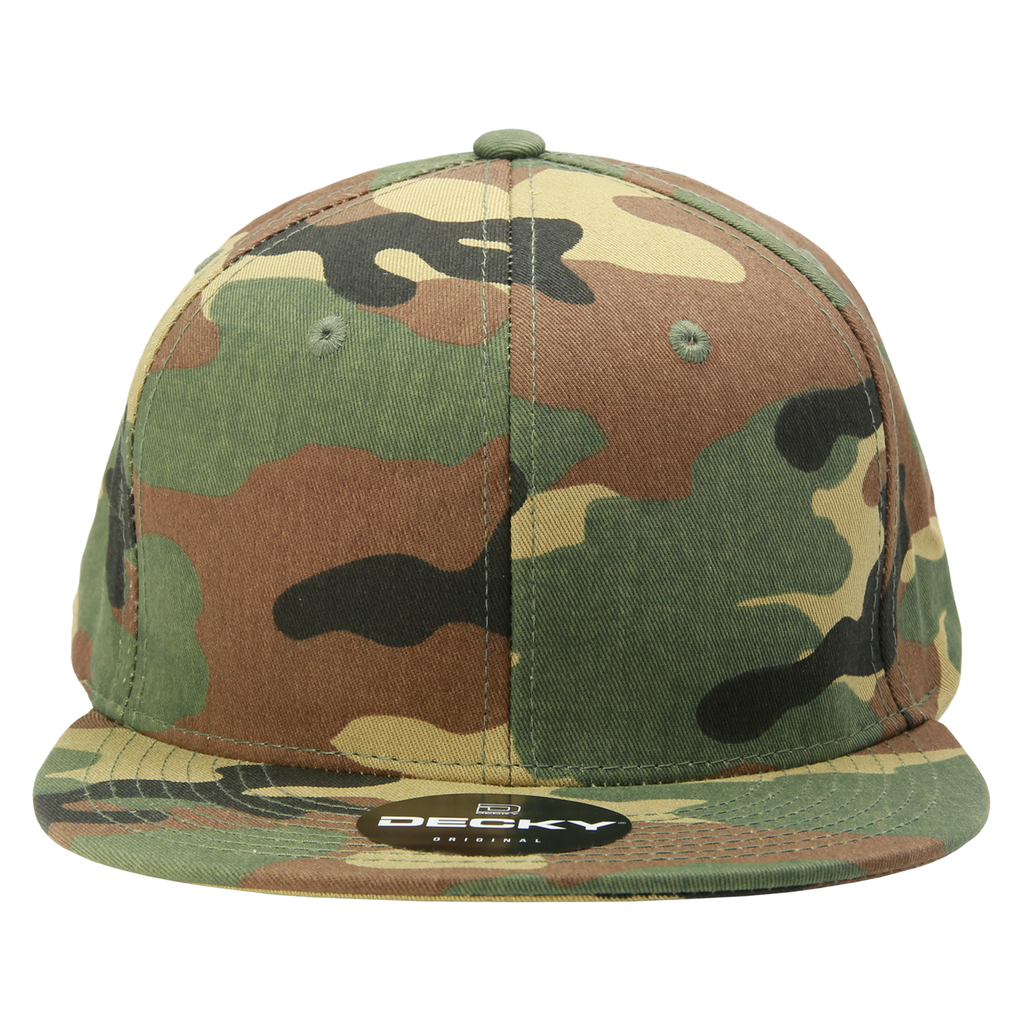 Decky 1047 Digital Camo Snapback Cap 6 Panel Camouflage Flat Bill Hat