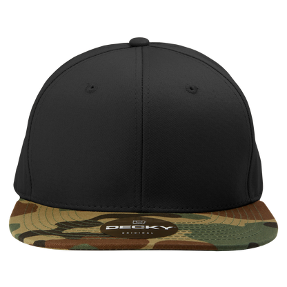 Decky 1047 Digital Camo Snapback Cap 6 Panel Camouflage Flat Bill Hat