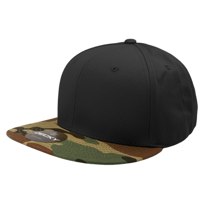 Decky 1047 Digital Camo Snapback Cap 6 Panel Camouflage Flat Bill Hat