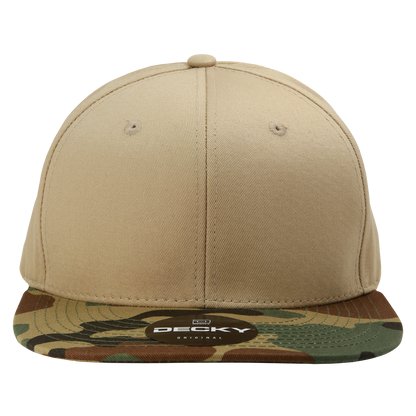 Decky 1047 Digital Camo Snapback Cap 6 Panel Camouflage Flat Bill Hat