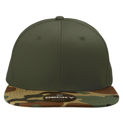 Decky 1047 Digital Camo Snapback Cap 6 Panel Camouflage Flat Bill Hat