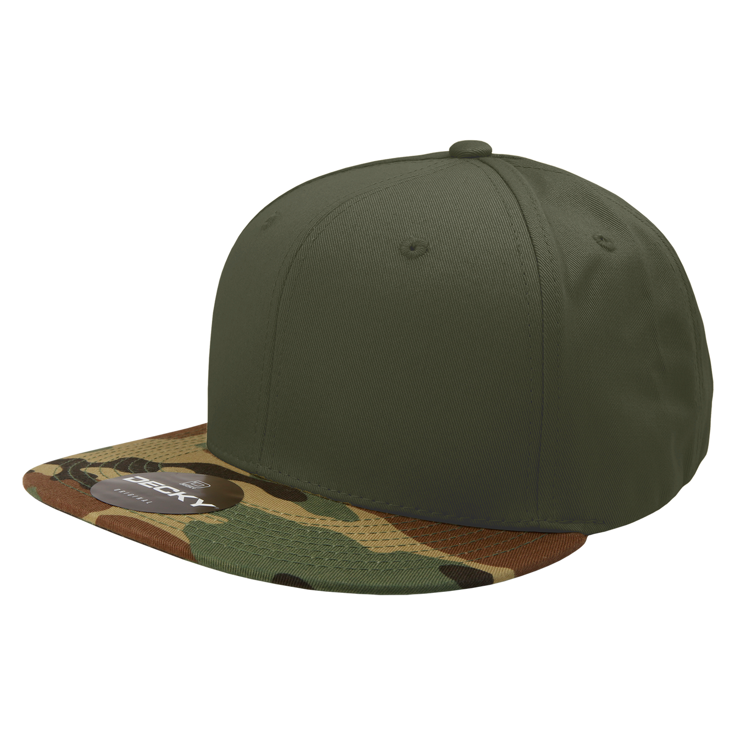 Decky 1047 Digital Camo Snapback Cap 6 Panel Camouflage Flat Bill Hat