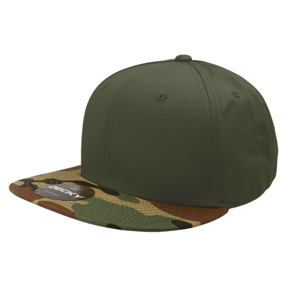 Decky 1047 Digital Camo Snapback Cap 6 Panel Camouflage Flat Bill Hat