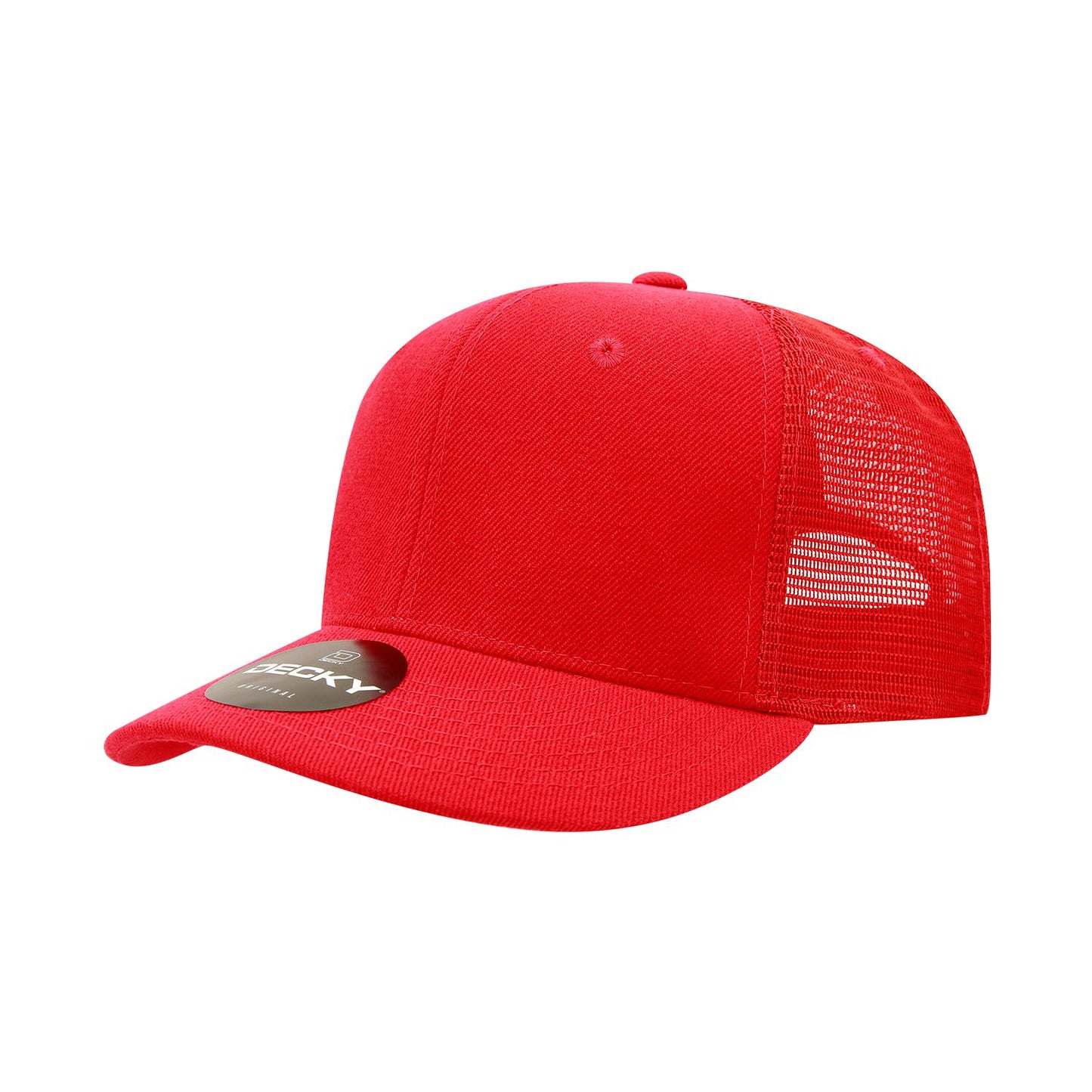 Decky 1053 6 Panel Curve Bill Trucker Cap - Blank