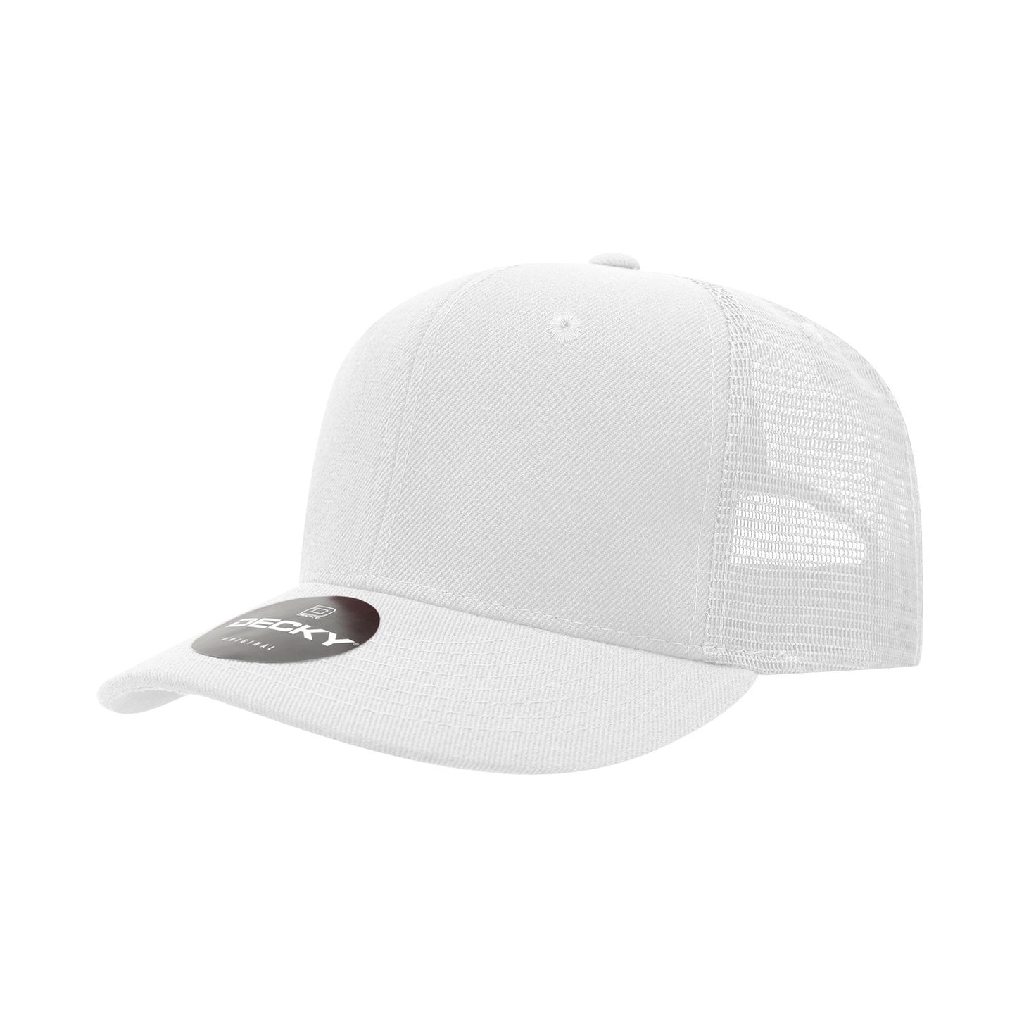 Decky 1053 6 Panel Curve Bill Trucker Cap - Blank