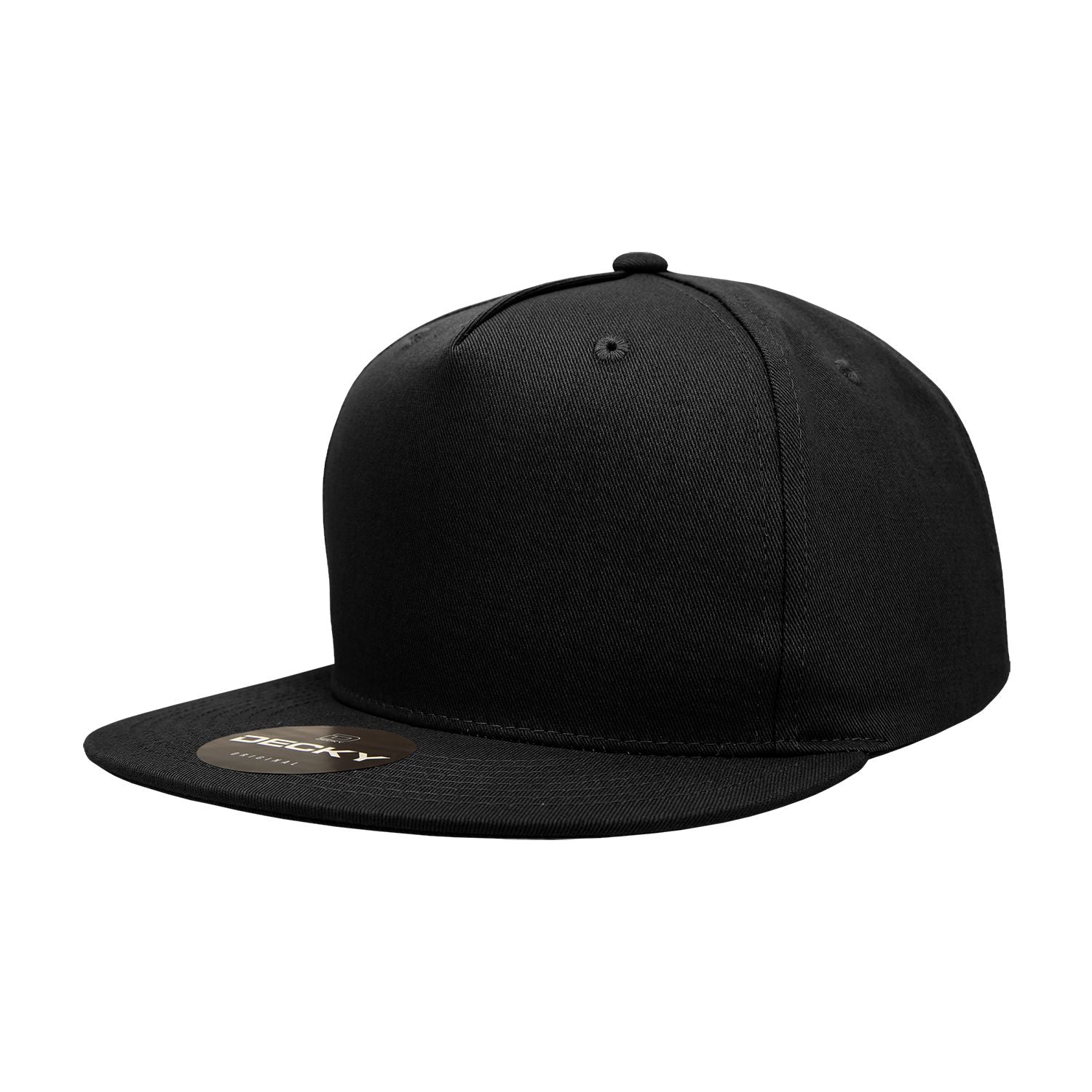 Decky 1064 5 Panel Flat Bill Hat Cotton Snapback - Blank – Star