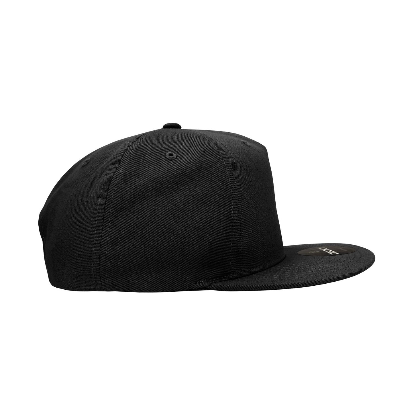 Decky 1064 5 Panel Flat Bill Hat Cotton Snapback - Blank