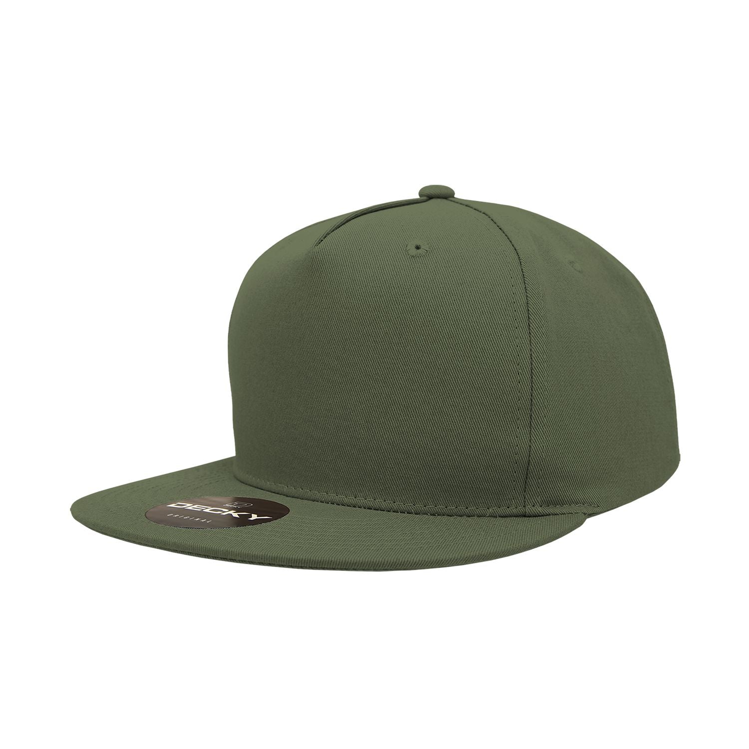 Decky 1064 5 Panel Flat Bill Hat Cotton Snapback - Blank – Star
