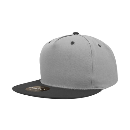 Decky 1064 5 Panel Flat Bill Hat Cotton Snapback - Blank