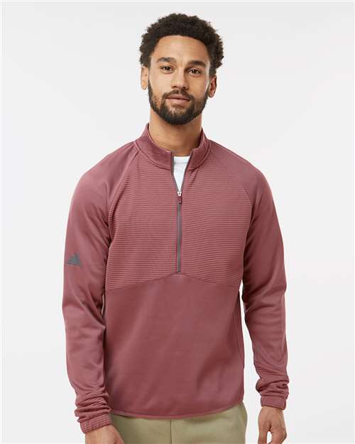 Adidas A587 Men's Performance Quarter-Zip Pullover