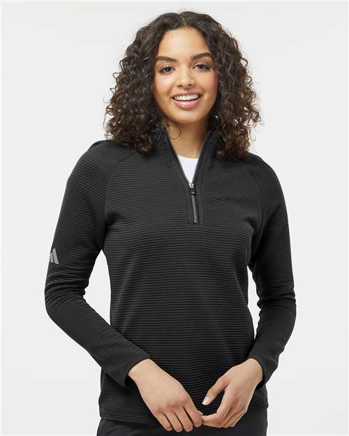 Adidas A589 Women's Spacer Quarter-Zip Pullover