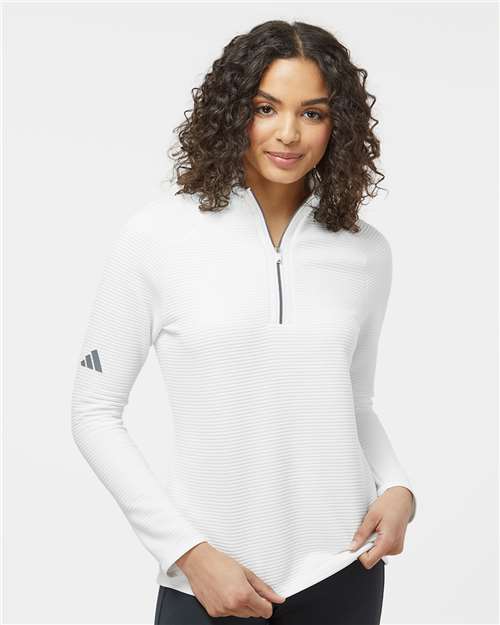 Adidas A589 Women's Spacer Quarter-Zip Pullover