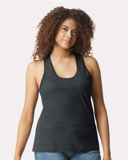 Gildan 64220LCVC Women's Softstyle® CVC Racerback Tank Top