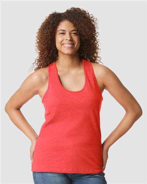 Gildan 64220LCVC Women's Softstyle® CVC Racerback Tank Top