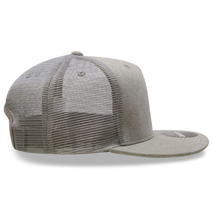 Decky 1082 5 Panel High Profile Structured Denim Trucker Hat - Blank