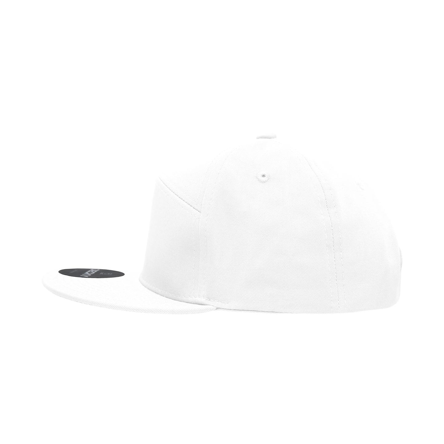 Decky 1098 7 Panel Flat Bill Hat Snapback, 7 Panel High Profile Structured Cap - Blank