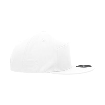 Decky 1098 7 Panel Flat Bill Hat Snapback, 7 Panel High Profile Structured Cap - Blank