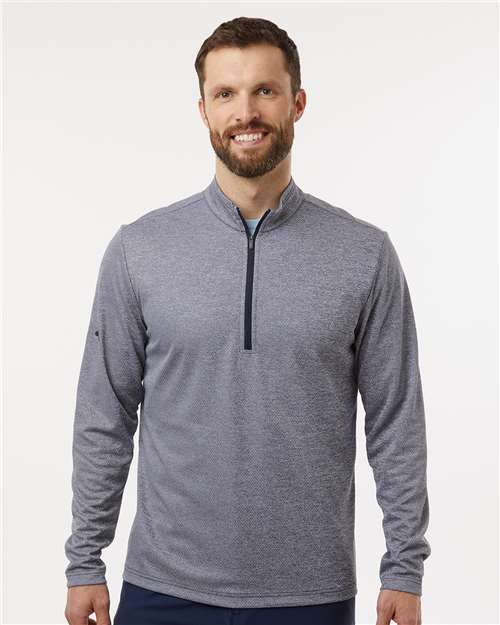 Adidas A593 Men's Space Dyed Quarter-Zip Pullover