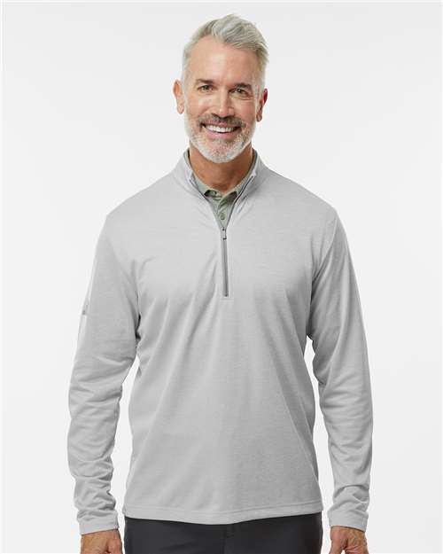 Adidas A593 Men's Space Dyed Quarter-Zip Pullover