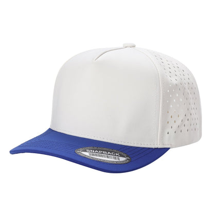 Custom Embroidered Unbranded 5 Panel Perforated Laser Mesh Hat Waterproof Cap