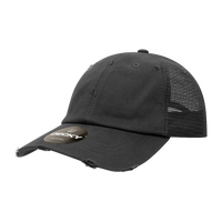 Decky 110 6 Panel Low Profile Relaxed Vintage Trucker Cap - Blank